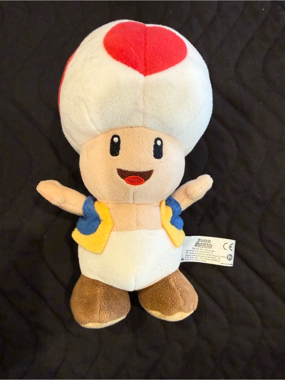 Nintendo Toad Plush - White, Red, Blue, Yellow, Brown
